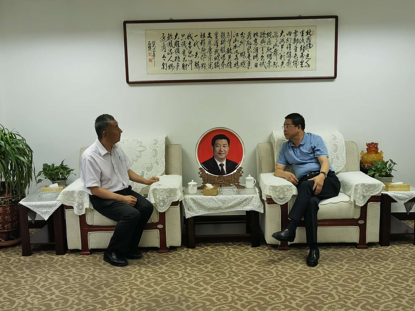 集团公司董事长陈义和赴国储内蒙古交流洽谈业务